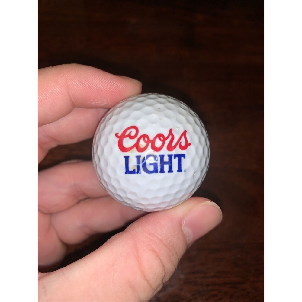 LOGO GOLF BALL-ORIGINAL COORS LIGHT BLUE/RED TEXT‼️TOP FLITE XL